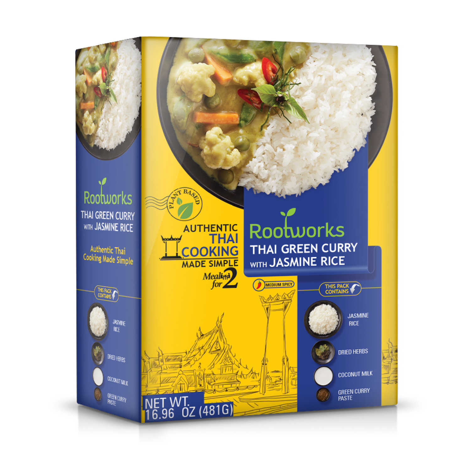 Thai Green Curry with Jasmine Rice - Pack of 6